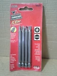 Vermont American 16329 4PC Ice Screwdriver Drill Bits, Nos. Fixed Price $30.00.