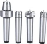 4 Pcs MT2 Lathe Live Center Set Drive Spur Cup Arbor For Woodworking. Fixed Price $27.89.