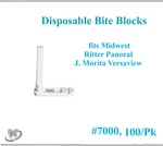 Dental Panoramic X-ray Biteblock #7000 Midwest, Ritter, Versaview, Etc. 100/BX. Fixed Price $44.95.