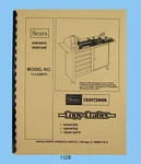 Sears Craftsman Copy Crafter 113.249070 & Parts List Manual #1129. Fixed Price $15.00.