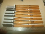 8 Sears Craftsman High Speed Steel Wood Turning Chisels 16- 17 " Long Usa. Fixed Price $69.99.