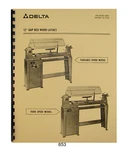 Rockwell Delta Model 46-204 & Others 12" Wood Lathe Vari Speed Manual #853. Fixed Price $17.50.
