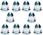 Lot Of 10 Roadpro W-33MM Flanged Chrome Plated Lug Nut Cover Bulk. Fixed Price $28.95.