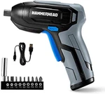 Hammerhead Rechargeable 4V Cordless Screwdriver With 9PCS Bit HCSD040. Fixed Price $25.41.