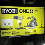 Ryobi One+ 18V Cordless Drill And Driver Circular Saw Combo Kit - (PCL1201K2). Fixed Price $95.99.