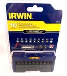 (1) New Irwin 10 Pc Impact Fastener Drive Bit Set #1899929 1" Slotted. Fixed Price $14.99.