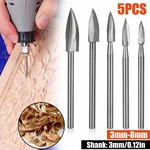Hss Rotary Burrs Wood Carving Cutting Drill Bits Set 1/8" For Dremel Tool. Fixed Price $10.43.
