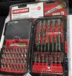 Sears Craftsman Nos 54PC Power Driving Screwdriver Bit Set Speed Lok 26393 &case. Fixed Price $29.99.