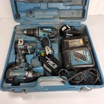 Makita Combo XPH01 Drill & XDT08 Impact Driver With Case Charger 2 Batteries. Fixed Price $157.40.