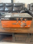 Ridgid 18V 5-TOOL Combo Kit Drill Driver Saw Impact Led Battery Power. Fixed Price $350.00.