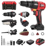 Teeno 6-IN-1 Brushless Cordless Tool Combo Kit Drill Impact Wrench Saw. Fixed Price $209.99.