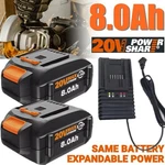 2PACK For Worx WA3571 20V Power Share Pro 8.0AH High Capacity Battery / Charger. Fixed Price $25.99.