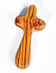 Olive Wood Holding/caring/comfort/praying Cross ,hand Made Jerusalem City. Fixed Price $10.59.