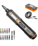 New Worx WX240L 4V 3-SPEED Torque Cordless Screwdriver Hand Tool Set. Fixed Price $45.98.