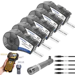 5X Compatible For Brady M21-750-595-WT 3/4'' Vinyl Label Cartridge Black/white. Fixed Price $49.99.