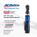 Acdelco ARW1209P G12 Series 12V Li-ion 3/8 45 Ft-lbs. Ratchet Wrench Tool Kit. Fixed Price $89.95.
