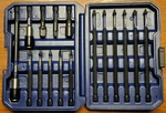 Irwin Hanson 16PC 1/4" Hex Impact Screwdriver Bit, Torx & Adapter Set #IWAF1316. Fixed Price $83.69.