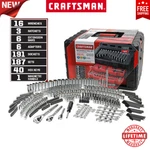 Craftsman 450 Pc Mechanics Tool Set Ratchet, Socket, Wrench Kit Sae & Metric. Fixed Price $305.00.