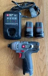 Porter Cable PCL120ID Cordless 12V Impact Driver/drill, Batteries & Charger. Fixed Price $71.99.