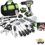 Powerful 20V Lithium-ion Drill And 157PCS Tool Set In Stylish Storage Bag. Fixed Price $215.95.