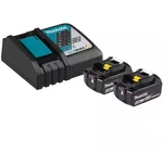 Makita 18V Lxt 4.0AH Battery & Charger Starter BL1840BDC2X New Batteries. Fixed Price $160.00.