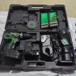 Vintage Hitachi 18V Cordless Driver Drill Set Ds 18DVF3 - Tested & Working. Fixed Price $99.99.