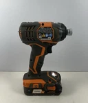 Ridgid R86034 X4 18V 1/4" Li-ion Cordless Impact Driver W/ Battery. Fixed Price $42.00.
