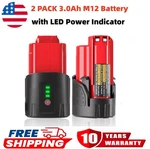 Pack For Milwaukee M12 12VOLT Li-ion 3.0AH 48-11-2401 48-11-2420 Battery New. Fixed Price $19.50.