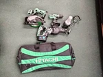 Hitachi 4-TOOL 18-VOLT Lithium Ion Power Kit (2) Batteries Charger. Fixed Price $179.00.