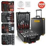 Tool Set Mechanics Kit 909 Pcs Wrenches Socket With Trolley Case Box Silver. Fixed Price $98.00.