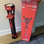 Milwaukee M18 18-VOLT Lithium-lon Cordless Rocket Dual Power Tower Light. Fixed Price $179.00.