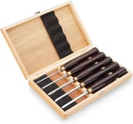 Woodworking Hss Turning Tools Lathe Chisel Set Of 5 Pcs Mini With Wooden Bo. Fixed Price $57.15.