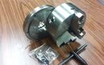 6" 3-JAW Self-centering Lathe Chuck Top & Bottom W. L00 Adapter Back Plate. Fixed Price $188.00.