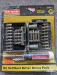 Sears Craftsman Professional Screwdriver Bit Set Hand 32PC Usa 25647 Nos. Fixed Price $45.50.