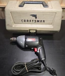 Craftsman 315.11360 3/8 Vintage Corded Drill 1200 Rpm Variable Speed W/ Case. Fixed Price $34.99.