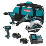 Makita Canada 18V Lithium-ion Cordless 4-TOOL Combo. Fixed Price $1455.07.
