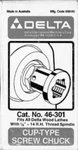 Delta Rockwell 36-401 Cup-type Screw Chuck Instructions. Fixed Price $20.24.