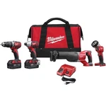Milwaukee 2696-24 M18 Cordless Compact Combo Kit Drill Impact Saw Light. Fixed Price $404.89.