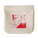 Peanuts Snoopy Spring Fitting Mini Pouch Purse White Mt. Fuji Woodstock Japan. Fixed Price $32.90.