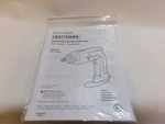 Owner's Manual Craftsman Cordless Screwdriver 315.111640. Fixed Price $9.95.