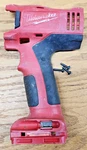 Milwaukee V18 Hammer Drill, 0824-20 A99A, 31-50-3350 Housing Left Side. Fixed Price $8.50.