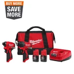 M12 12-VOLT Lithium-ion Brushless Cordless Subcompact Drill And Impact Driver. Fixed Price $154.96.