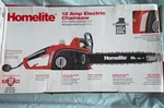 Homelite 16 In. 12-AMP Electric Chainsaw New Box. Fixed Price $82.50.