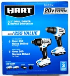 Hart HPCK212B 20V Li-ion Cordless Drill / Impact 2X 1.5 Ah Kit. Fixed Price $99.95.