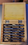Forstner 7 Piece Bit Set By Mastercraft Drill Wood Boring Box Tool Case. Fixed Price $39.00.