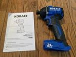 New Kobalt 24VOLT KID124B-03 Impact Driver Tool Only With Manual. Fixed Price $59.97.