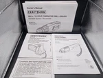 5/$25 Craftsman 3/8" 18 Volt Cordless Drill Manual, 2.4V Screwdriver Worklight. Fixed Price $6.30.