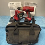 Limited Edition Craftsman 14.4 Volt Cordless Drill Work Light Charger Bag 2 Batt. Fixed Price $50.00.