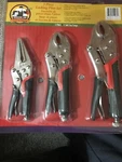 Genuine Joe 3-PIECE Locking Pliers Set, Carbon Steel, Each (GJO11965). Fixed Price $9.90.