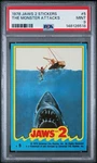 1978 Jaws 2 Stickers #5 The Monster Attacks Psa Mint Extremely Tough Grade!. Fixed Price $149.99.